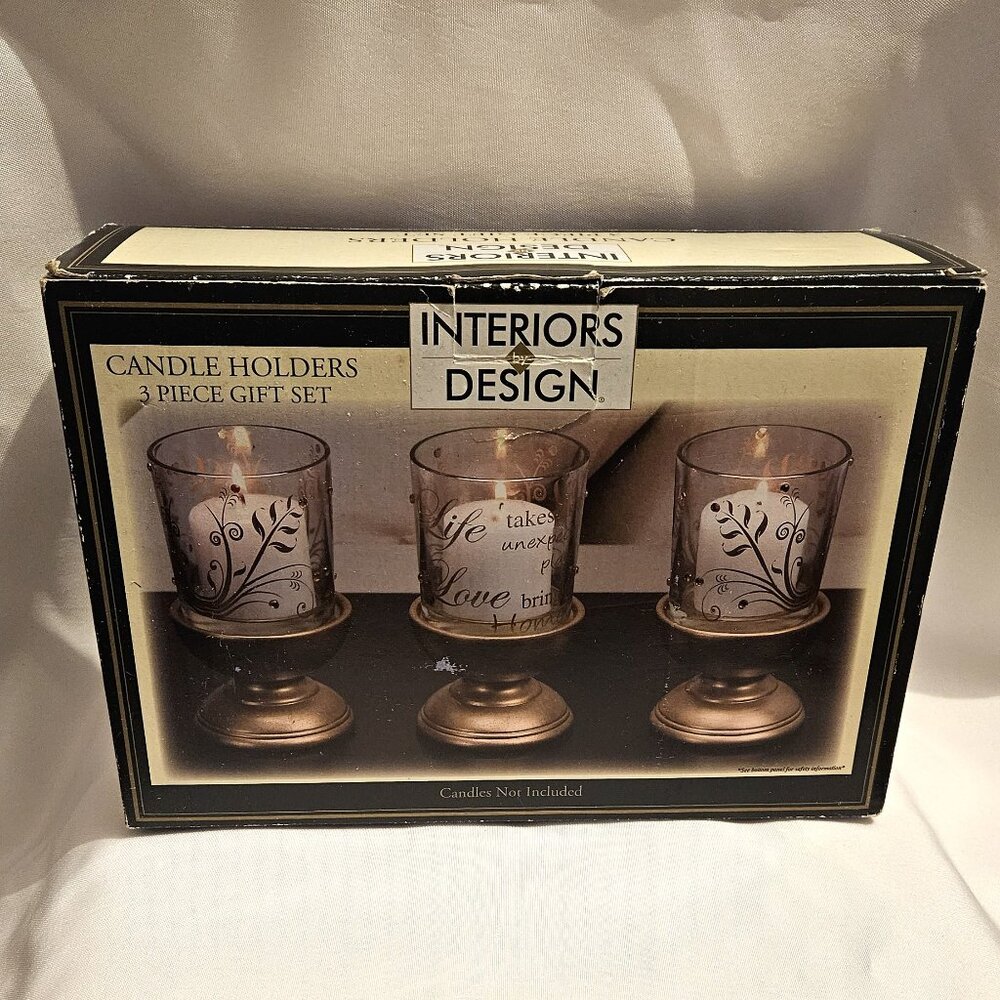 Interiors By Design candle holder set